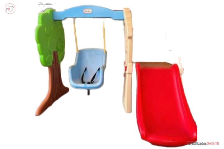 Slide and swing set for children up to 3 years old