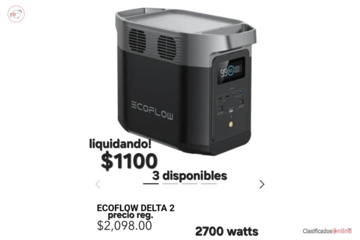 Bateria Delta 2 de 2700 watts nueva en caja , Puerto Rico