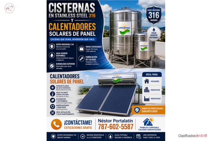 CISTERNAS SS 316 CAL SOLAR BLUE FOREST NEW, Puerto Rico