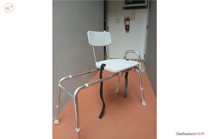 Used sliding shower chair
