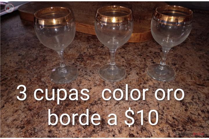 Copas color oro borde, Puerto Rico