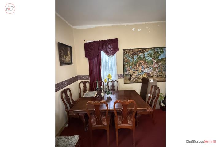 Juego de comedor de madera solida, Puerto Rico