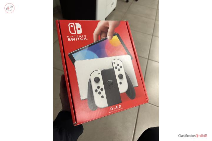 Nintendo Switch Oled Blanco + 3 juegos, Puerto Rico