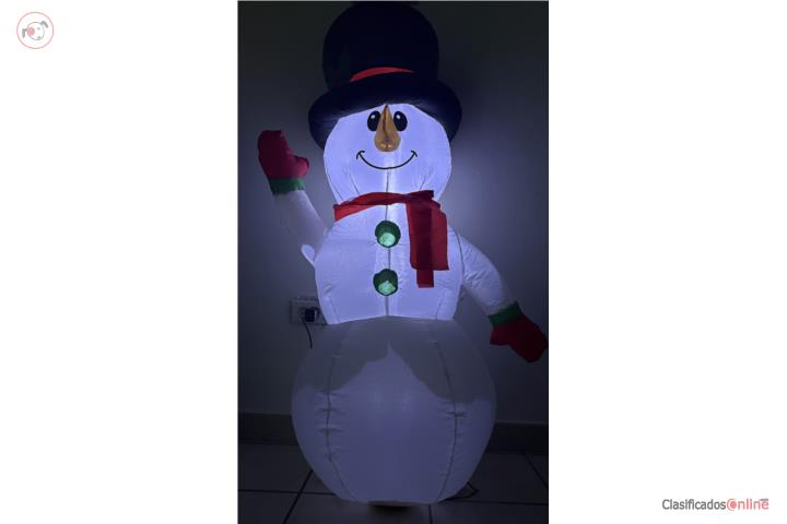 Muñeco inflable navideño , Puerto Rico