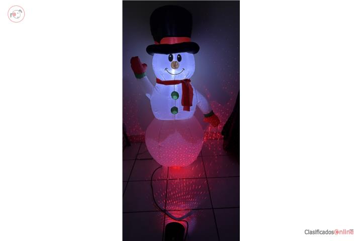 Inflable y proyector navideño , Puerto Rico