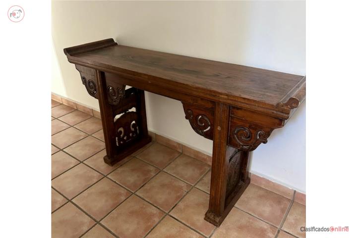 Consola Oriental Antigua - De Madera, Puerto Rico