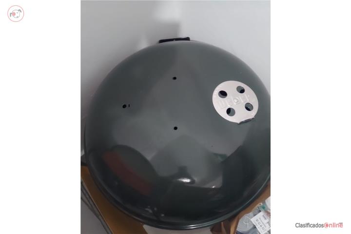 Tapa y bowl de weber kettle 22 verde sin usar, Puerto Rico