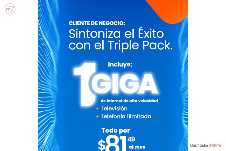 Internet para el Negocio 1GIGA $89.41, Puerto Rico