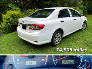 Toyota Puerto Rico Corolla 2013, 74,905 millas!...nico dueo