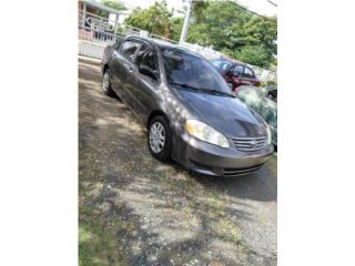 Toyota Puerto Rico Toyota corolla 2003 n�tido de pintura , A/C  