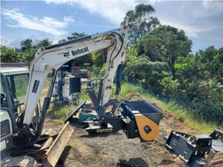 Equipo Construccion Puerto Rico Attachment Ligadora Cemento para Bobcat