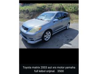 Toyota Puerto Rico Toyota matrix xrs motor yamaha