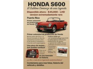 Honda Puerto Rico honda S600 1965  de cadena Unico en el caribe