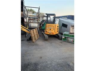Equipo Construccion Puerto Rico Mini Excavadora Jhon Deere 35G con Graper