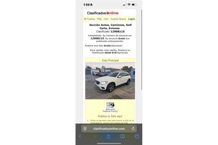 Mercedes Benz GLC del 2017