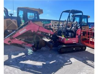 Equipo Construccion Puerto Rico Mini excavadora 35 Kubota 2018 con Graper 