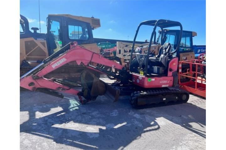 Mini excavadora 35 Kubota 2018 con Graper
