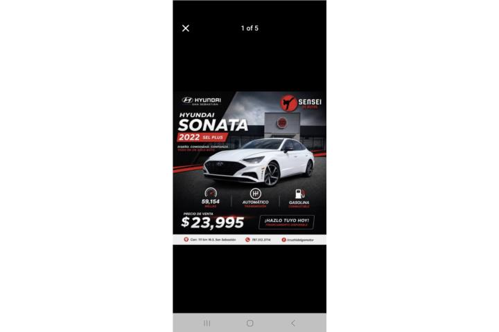 Hyundai Sonata Sel Plus 2022