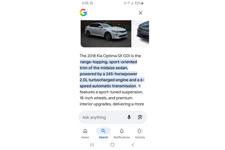 2018 OPTIMA SX GDI