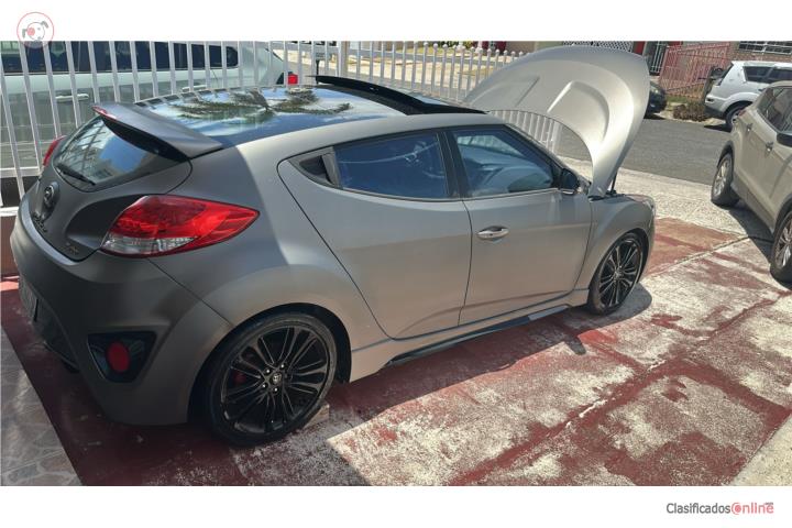 HYUNDAI VELOSTER TURBO 2017 GRIS MATTE