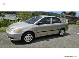 Corolla 2004, automatico, A/C, Toyota Puerto Rico