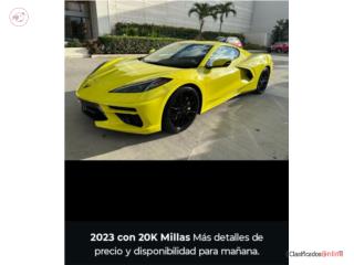 Corvette 2023 amarilla 20k millas, Chevrolet Puerto Rico