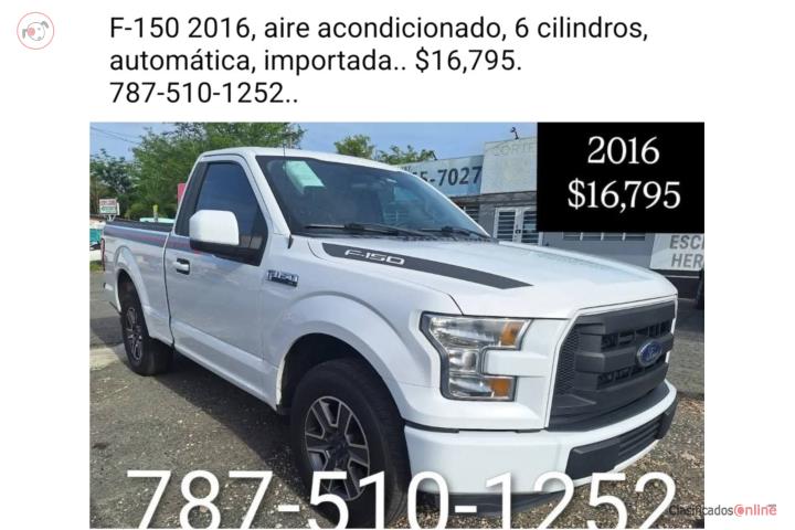 F-150 2016 $16,795. 787-510-1252