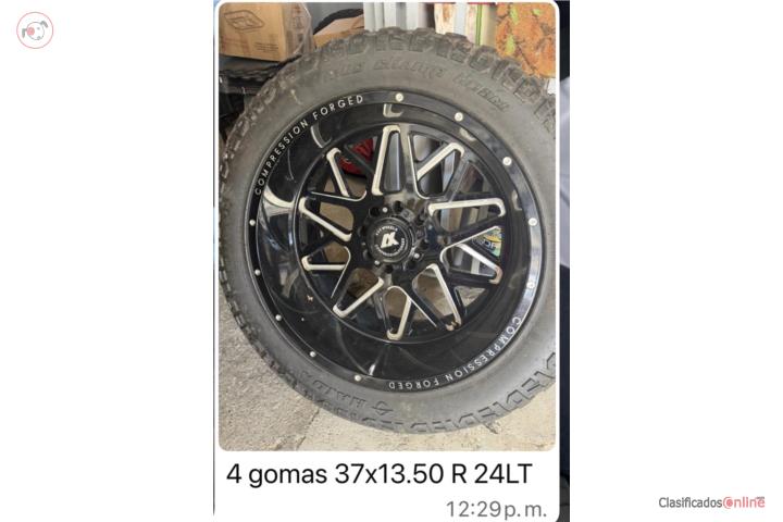 4 gomas 37x13.50R24lt 3,500 dólares