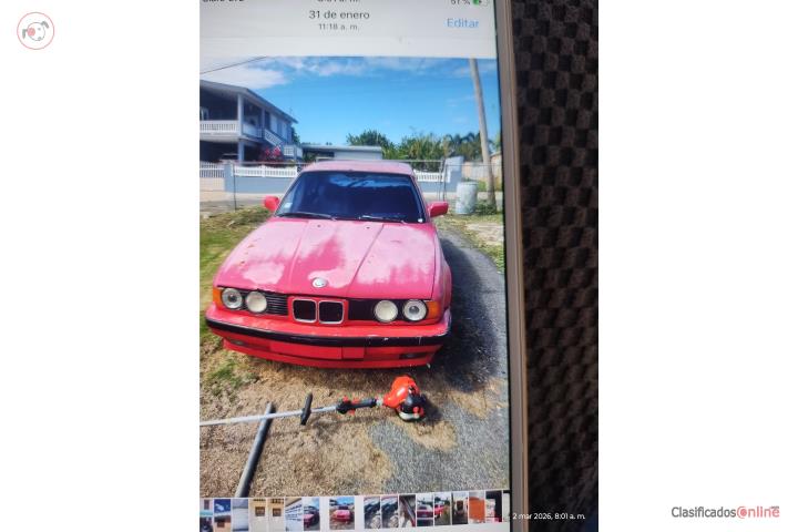 Se vende BMW año 90 rojo