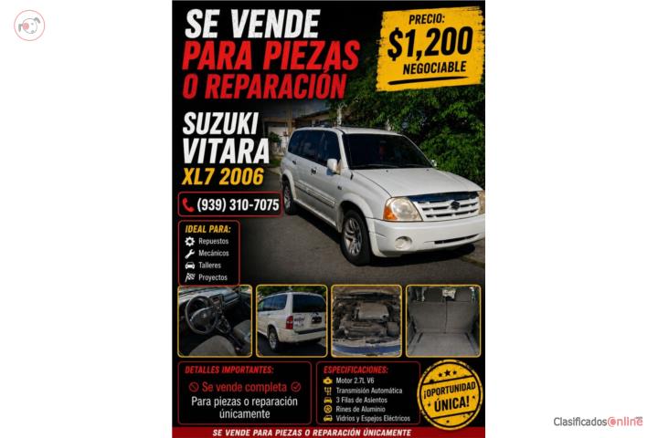 ?? SUZUKI VITARA XL7 2006  SE VENDE COMPLETA