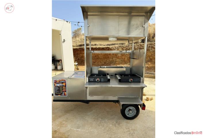 Carrito de Hot Dogs tripletas y hamburguesas