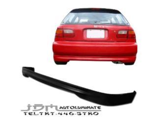 HONDA CIVIC 92 95 3DR HATCHBACK REAR LIP GOMA Puerto Rico JDM AUTOLUMINATE 