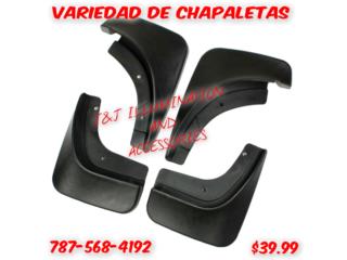 VARIEDAD DE CHAPALETAS PARA AUTO 