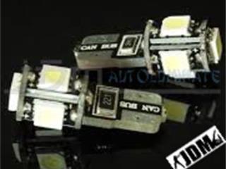 LED T10 5 SMD CANBUS (NO ERROR) PARA EUROPEOS Puerto Rico JDM AUTOLUMINATE 