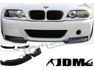 BMW E46 M3 99 03 FRONT LIP 2 PIEZAS EN GOMA PAR Puerto Rico JDM AUTOLUMINATE 