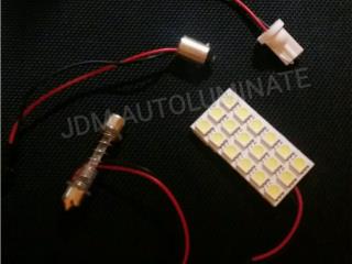 LED UNIVERSAL 18 SMD 5050 ULTRA WHITE Puerto Rico JDM AUTOLUMINATE 