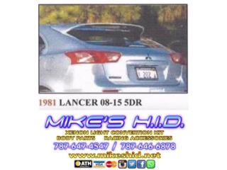 ROOF SPOILER MITSUBISHI LANCER 08 - 15 (5DR) Puerto Rico MIKE'S H.I.D.