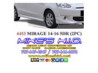 SIDE SKIRTS MITSUBISHI MIRAGE 14 - 15 (5DR) Puerto Rico MIKE'S H.I.D.