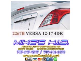 SPOILER BAUL NISSAN VERSA 12-17 (4DR) Puerto Rico MIKE'S H.I.D.