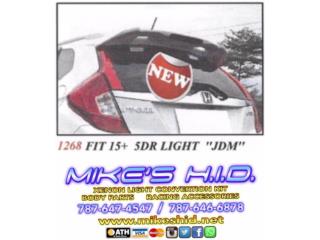 ROOF SPOILER HONDA FIT  15 + JDM Puerto Rico MIKE'S H.I.D.