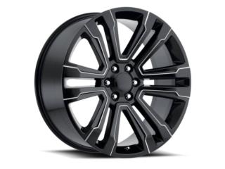 GMC 22x9 NEGRO MILLING Puerto Rico JJ Wheels and Tires