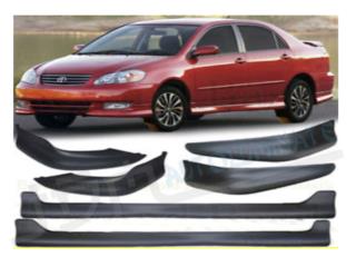 TOYOTA COROLLA 03 04 BODY KIT COMPLETO GOMA