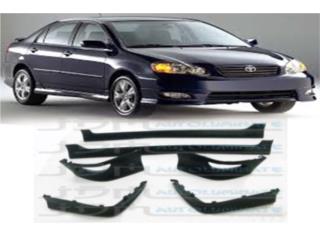 TOYOTA COROLLA 05 08 BODY KIT COMPLETO GOMA Puerto Rico JDM AUTOLUMINATE 