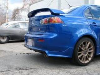 MITSUBISHI LANCER 08 14 REAR LIP ROAR Puerto Rico JDM AUTOLUMINATE 