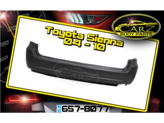 BUMPER Trasero Toyota SIENNA 2004 - 2010 Puerto Rico CARZ Body Parts