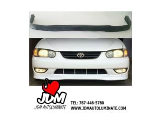 TOYOTA COROLLA 01 02 FRONT LIP FABRICA Puerto Rico JDM AUTOLUMINATE 