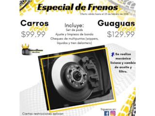 Especial de Frenos para Carros y Guaguas Puerto Rico CentroGomas Villa del Rey