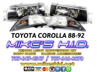 Puerto Rico - Accesorios de Autos, Botes, MotorasFOCOS DELANTEROS TOYOTA COROLLA 88-92 Puerto Rico