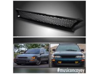 PARRILLAS JDM COROLLA (93-97) NEGRA PLAIN Puerto Rico MUSIC ON AUTO ACCESSORIES INC.