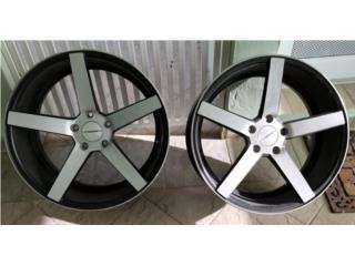 SET (4) AROS VOSSEN 5 patas 20x9  20x10.5 Puerto Rico JUNKER FITTIPALDI